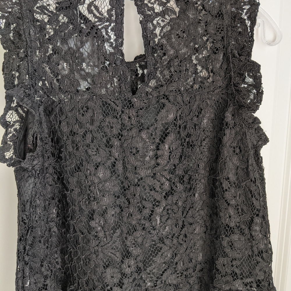 Black lace shirt